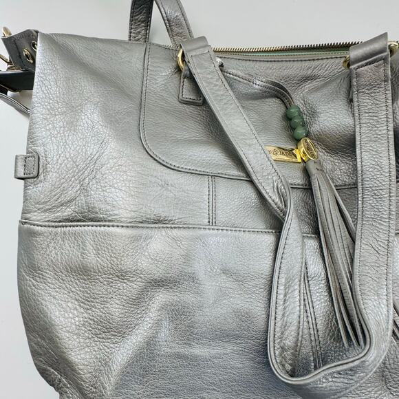 HTF Retired Leather Lily Jade Galena Shaylee Gold Purse/Backpack Diaper Bag - Picture 12 of 16